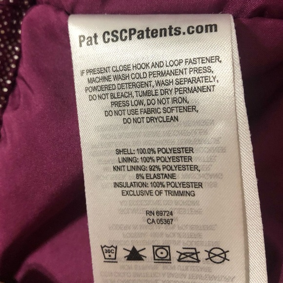 Columbia Burgundy Omni-Tach Waterproof Zip-up Jacket Size Small - Picture 12 of 13